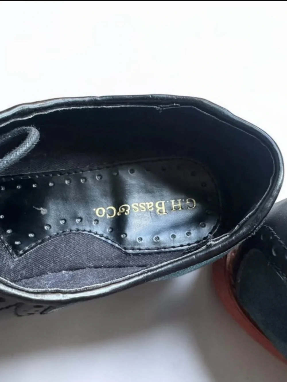 GH Bass Enfield Preppy Dark Academia Suede Leather Oxfords Sz 6.5